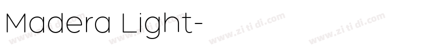 Madera Light字体转换